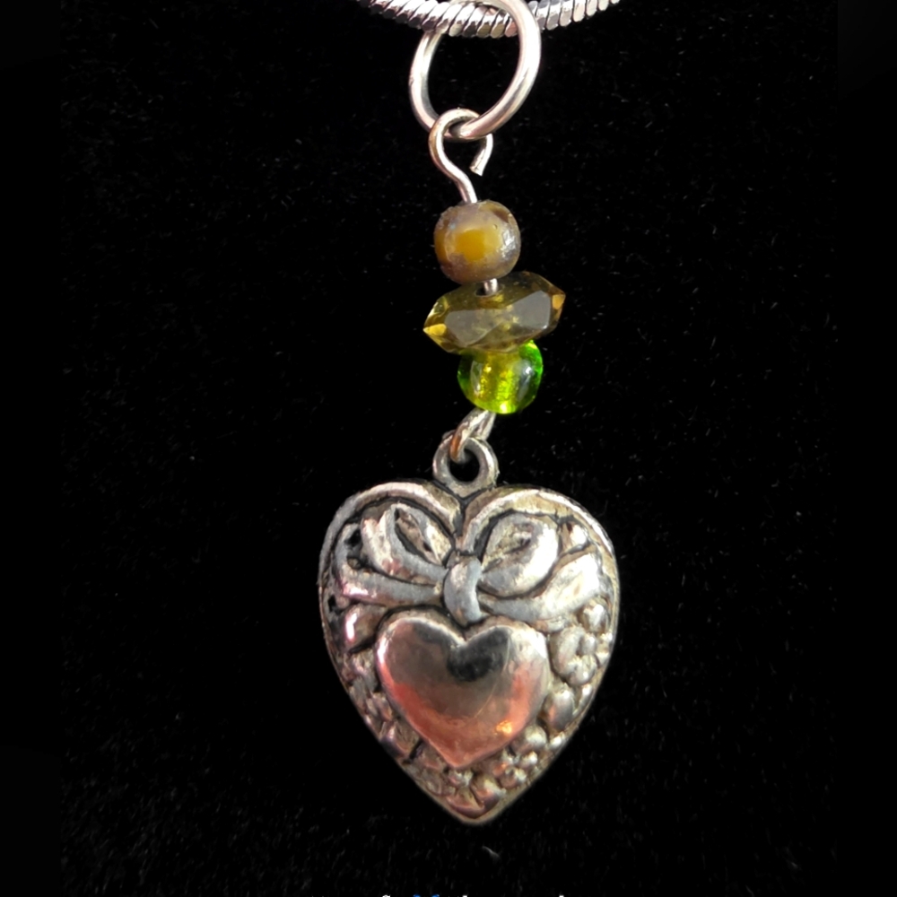 Handmade Silver Heart Pendant Necklace